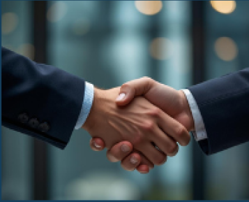 Stretta di mano professionale